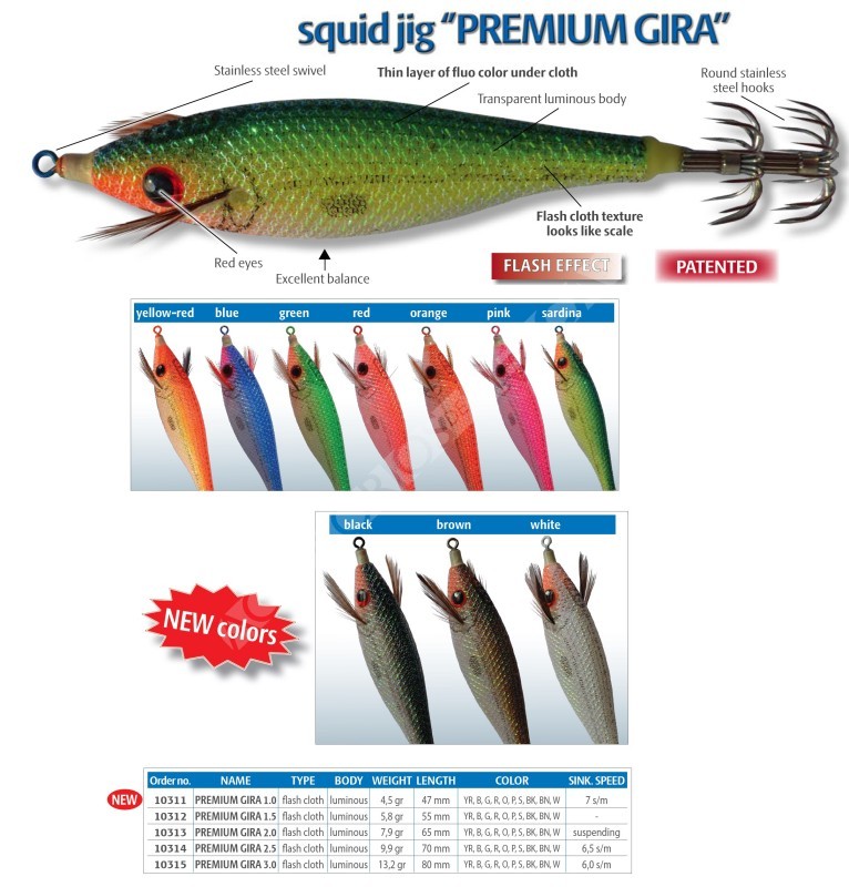 PREMIUM GIRA Pesca cefalópodos Dtd