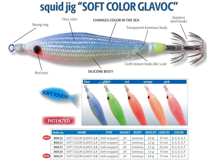 SOFT COLOR GLAVOC Pesca cefalópodos Dtd