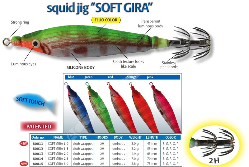 SOFT GIRA Pesca cefalópodos Dtd