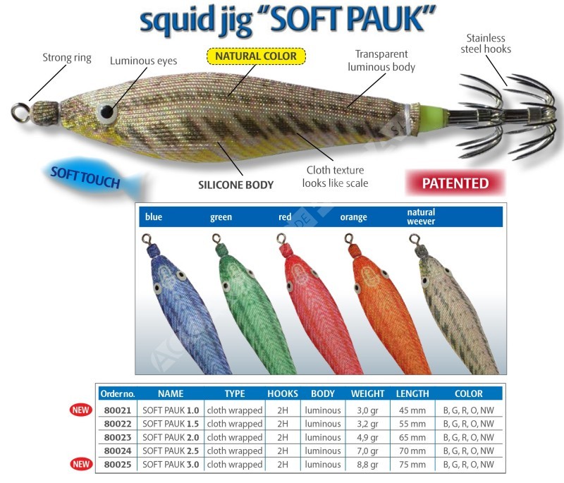 SOFT PAUK Pesca cefalópodos Dtd