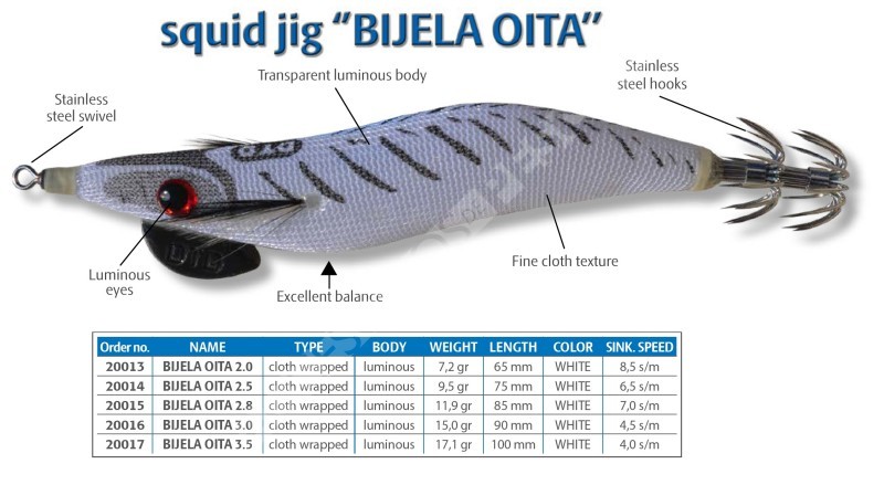 BIJELA OITA Pesca cefalópodos Dtd