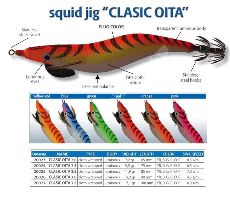 CLASIC OITA Pesca cefalópodos Dtd