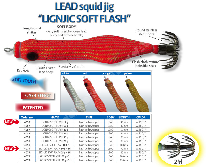 LIGNJIC SOFT FLASH Pesca cefalópodos Dtd