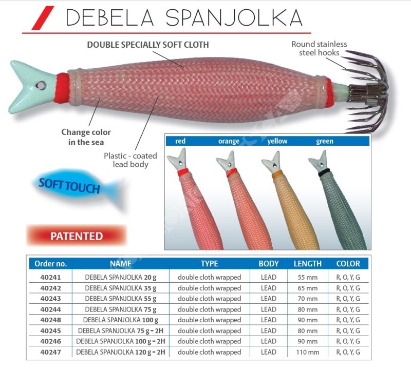 DEBELA SPANJOLKA Pesca cefalópodos Dtd