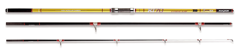 KI 70 Cañas enchufables Carbono surf casting