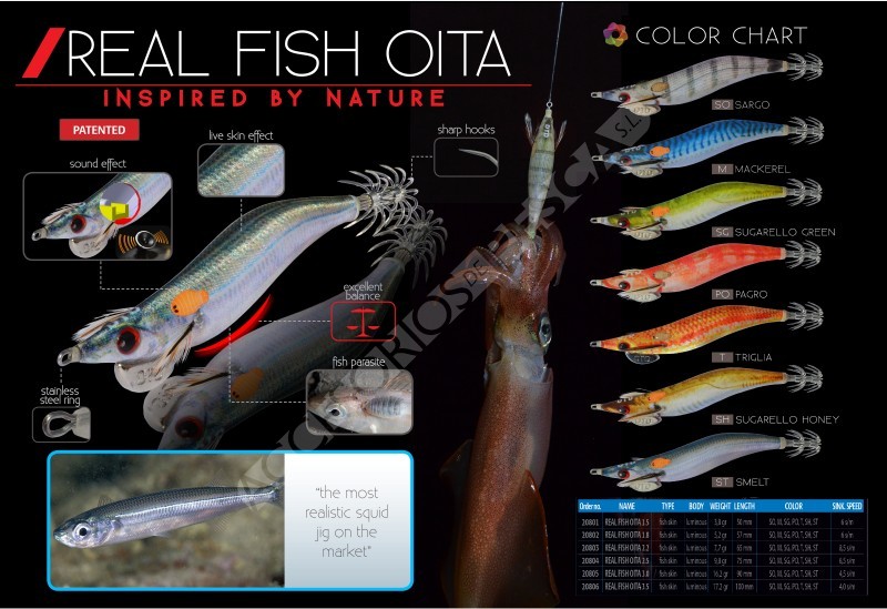 REAL FISH OITA Pesca cefalópodos Dtd