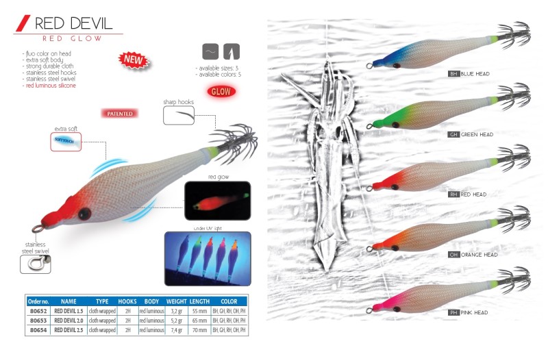 RED DEVIL Pesca cefalópodos Dtd