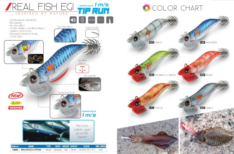 REAL FISH EGI Pesca cefalópodos Dtd