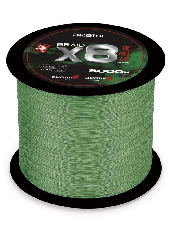 BOBINA YOAKE 3000M DG YOAKE 3000M Dark Green Hilos Trenzados