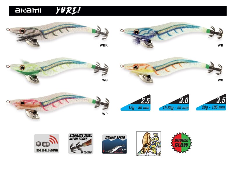COLORES YUREI Pesca cefalópodos AKAMI