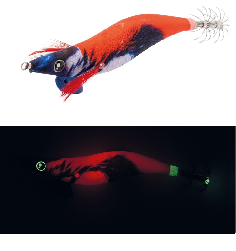 GLOW RED OUMU Pesca cefalópodos AKAMI