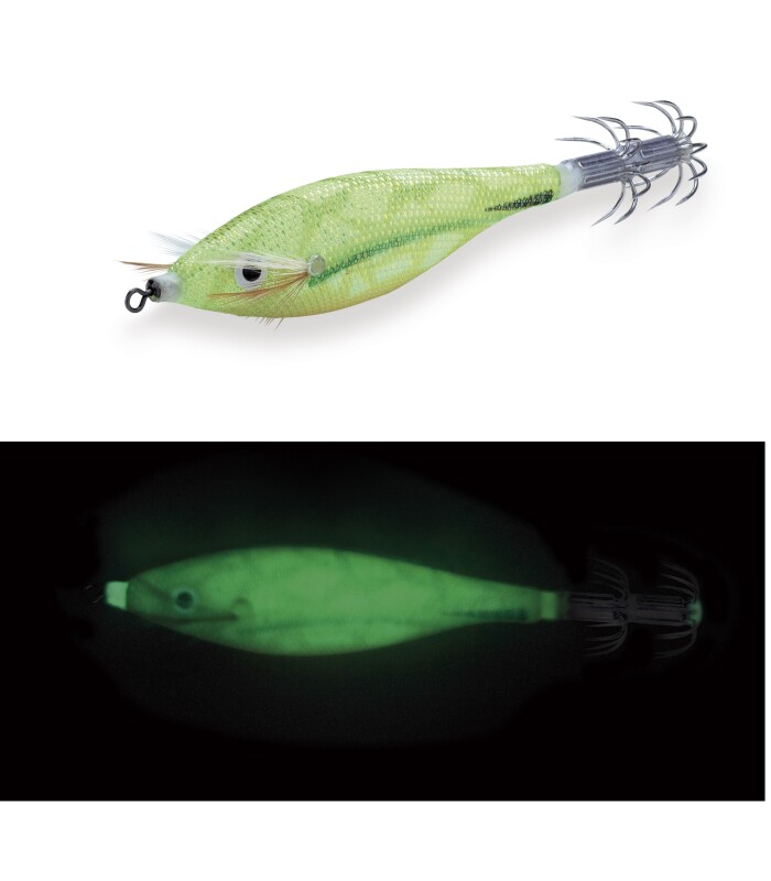 GLOW GREEN SHINOMORI TOTO Pesca cefalópodos AKAMI
