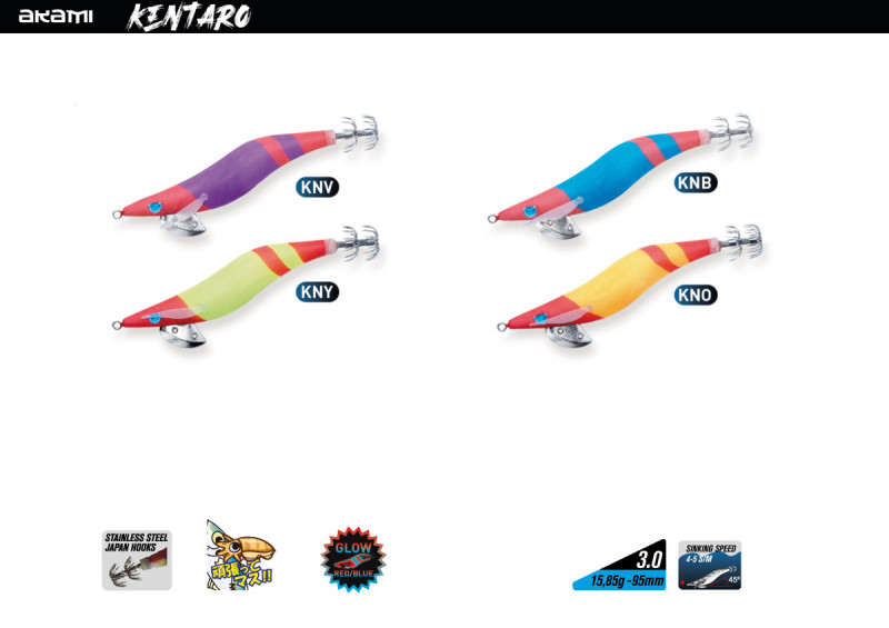 COLORS_KENTARO KENTARO Pesca cefalópodos AKAMI