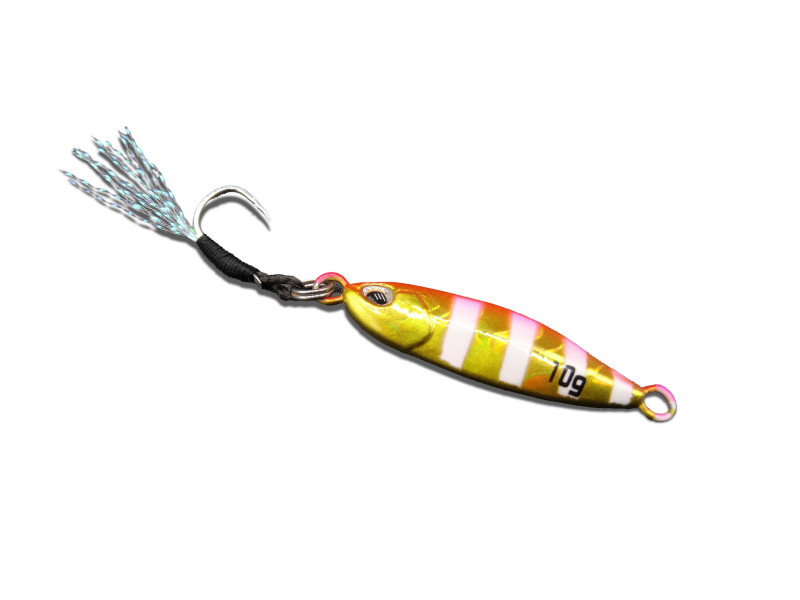 ZEBRA GOLD PIN JIG Señuelos Aparejos Para spinning